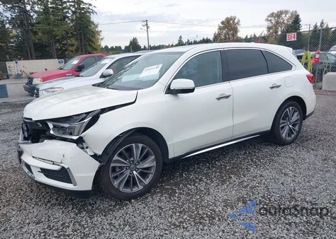 2017 Acura Mdx Technology Package z USA, uszkodzony, nr VIN 5FRYD4H5XHB035865